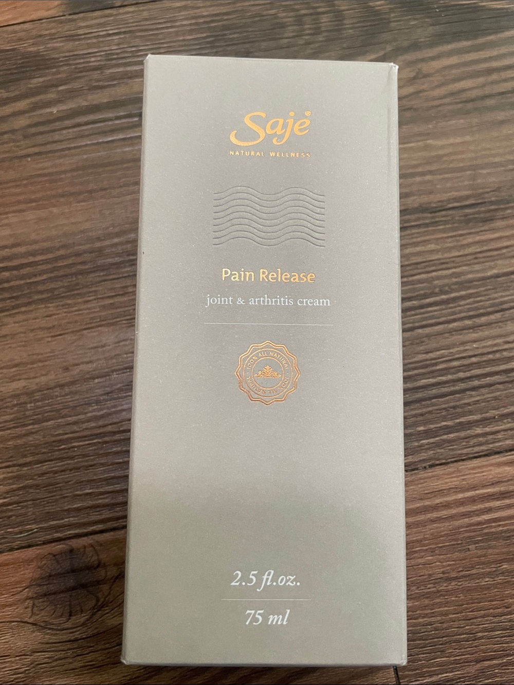 SAJE Natural Wellness pain release cream for joint&arthritis,75ml/2.5fl.oz.!NWT